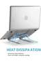 Laptop Stand, Adjustable Portable Laptop Holder for Desk, Foldable Laptop Riser - 2