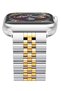 Compatible with Apple Watch Band 44mm 42mm 40mm 38mm Stainless Steel Heavy Band with Butterfly Folding Clasp Link Bracelet - 3