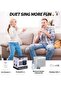 Karaoke Machine for Adults & Kids, Portable Bluetooth Karaoke Speaker with 2 Wireless Microphones - 3