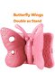 iPad 9th/8th/7th Gen Kids Case - Cute Butterfly Shockproof EVA Foam Stand Cover - Pink - 4