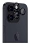 iPhone 15 Pro and iPhone 15 Pro MAX Camera Lens Protector Supreme Tempered Glass Crystal AR Lens Defender (Black)