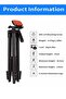 Aluminum Extendable Tripod Stand with Phone Holder for Cameras, Smartphones, Projectors, Webcams - 4