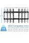 Slim Tilting TV Wall Mount | Low Profile Bracket for 32-65” TV | Universal VESA Compatibility up to 600 x 400mm | 130 Lbs Weight Capacity | Black - 6