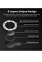 iPhone 15 Pro & 15 Pro Max Camera Lens Protector Bling Tempered Glass Diamond Metal Ring - 4