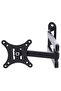 Telescopic TV Bracket, LCD LED TV PC Monitor Wall Mount, Folding Shelf, Heavy Duty Corner Tilt Swivel - 2