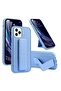 iPhone 13 Pro Max Case with Magnetic Foldable Back Stand and Holder, Cover with Finger Strap and Hand Grip, Magnetic Car Mount Kickstand