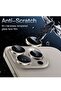 Camera Lens Protector for iPhone 15 Pro/Pro Max, 9H Tempered Glass Metal Ring Cover, HD Clear, 3-Pack - 3