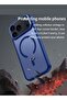 iPhone 17 Pro Max 5G 2025 Hard Silicone Hybrid Translucent Case | Slim Stylish Shockproof Magnetic MagSafe Compatible Protective Phone Cover (MCMPMN) – Navy Blue - 3