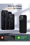 Premium Soft Liquid Silicone Case for iPhone 16 Pro – Silky and Soft Touch Series Full-Body Protective Bumper (Black) - 2
