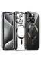 Case for iPhone 15 Pro Max 6.7-Inch, Camera Lens Full Protection, Compatible with MagSafe Wireless Charging, Shockproof Soft TPU Phone Cover (Black)