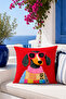 Dog with Glasses Pop Art Patterned Decorative Throw Pillow Cover Modern Living Room Decor 43X43 cm - 4