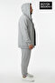 Men's Plus Size Zippered Hooded 2-Piece Set Thin Sweatshirt Cardigan - Comfortable Fit Spr26Bhr960+2 - 2