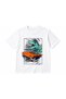 Unisex Oversize T-Shirt Dino Printed 100% Cotton T-Shirt Comfortable Fit