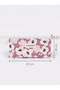Pink Violet Patterned Zippered Pen Holder Glasses Case - 6