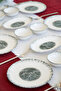 Foam 16 Piece Porcelain Breakfast Set for 6 People