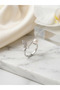 Women's Zircon Stone Pearl Butterfly Model Ring