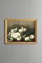 Still Life with Guitar and Roses - Vintage Patterned Painting - Fine Model