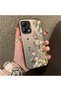 Poco X5 5g Compatible Silicone Edge Hard Back Case Couple Phone Case with Floral Pattern - 3