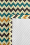 Zigzag Ethnic Geometric Youth Room Single Pique Set - Yellow Anthracite 160X220 cm Bedspread - 7