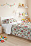 New Year's Pine Green Young Room Single Pique Set-Red Retro 160X220 cm Quilted Bedspread - 6