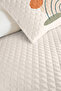 Boho Rainbow Green Young Room Single Pique Set-Pastel Salmon 160X220Cm Quilted Bedspread - 3