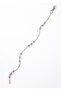 Men's Silver Color Beaded Chain Detailed Steel Bracelet - 2