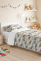 Rainbow Gray Pastel Children's Room Single Pique Set-Cloud Star Colorful 160X220 cm Bedspread - 8