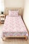 Rabbit Cloud Pink Girls' Pique Set - Cute Pastel White Baby Room Bedspread - 160X220 cm - 8