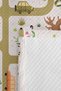 Safari Animal Pastel Green Children's Room Single Pique Set - Cute Blue 160X220Cm Bedspread - 7