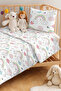 Rainbow Pink Cloud Girl's Pique Set - Pastel Starry Baby Room Bedspread - 160X220 cm - 2
