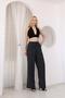 Aurea Women's Comfortable Tencel Pants with Elastic Waist and Wide Legs - 3