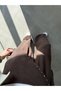 Brown Bandana Detailed Lyocell Tencel Trousers - 202612 - 2