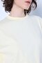 Wide Sleeve Oversize Basic T-Shirt Yellow 30058 - 4