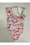 Girl's Bow One-Piece Swimsuit Sea Beach Pool Swimwear 1-2 2-3 3-4 4-5 5-6 Age-Appropriate Patterned Digital Print Fabric - 4