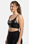 Women Brand Logo Padded Training Bralette, Black - 2