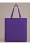 Women's Premium Purple Zippered Hand and Shoulder Bag Fabric Tote Bag Canvas Bag - 4