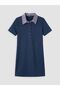 Soulife Navy Blue Shirt Collar Mini Dress - 6