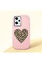 Redmi Note 12 Pro 5g Compatible Case with Camera Protector Pink Silicone Couple Phone Case with Heart Pattern