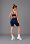 Women's Navy Blue High Waist Stretchy Short Leggings - 7