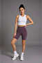 Women's Plum High Waist Slimming Stretchy Short Leggings - 3