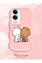 Vivo Y29T 5g Compatible Case Camera Protective Pink Silicone Couple Phone Case Cute Pattern - 2