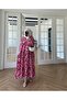Nilya Shawl Pattern Mango Dress Pink