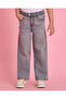 Girls Grey Wide Leg Jeans