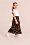 Girl's Long Skirt Summer Patterned Elastic Waist Comfortable Loose Skirt - 2