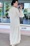 Buttoned Tassel Detail Linen Dress 6Y289 - 3