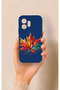 Honor 600 Compatible Colorful Leaf Pattern Silicone Case