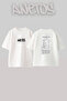 Kanye West Graduation_1 Design Printed Oversize White T-Shirt