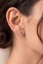 Minimal Drop Model Pink Earrings - 3