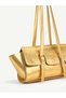 Gold Shk313 Gold Buckle, Zippered, Daily, Women'S, Hand, Arm and Shoulder Bag - 4