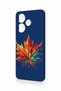 Redmi 13 4g Compatible Colorful Leaf Pattern Silicone Case - 4